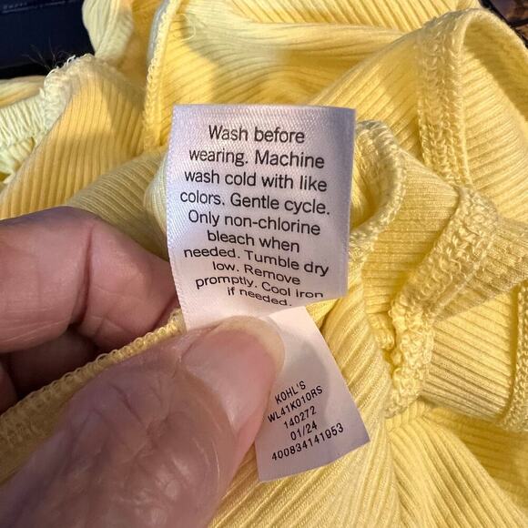 Lauren Conrad Yellow Body Suit. On or Off Shoulder, Thong.  Size Medium - Picture 7 of 8